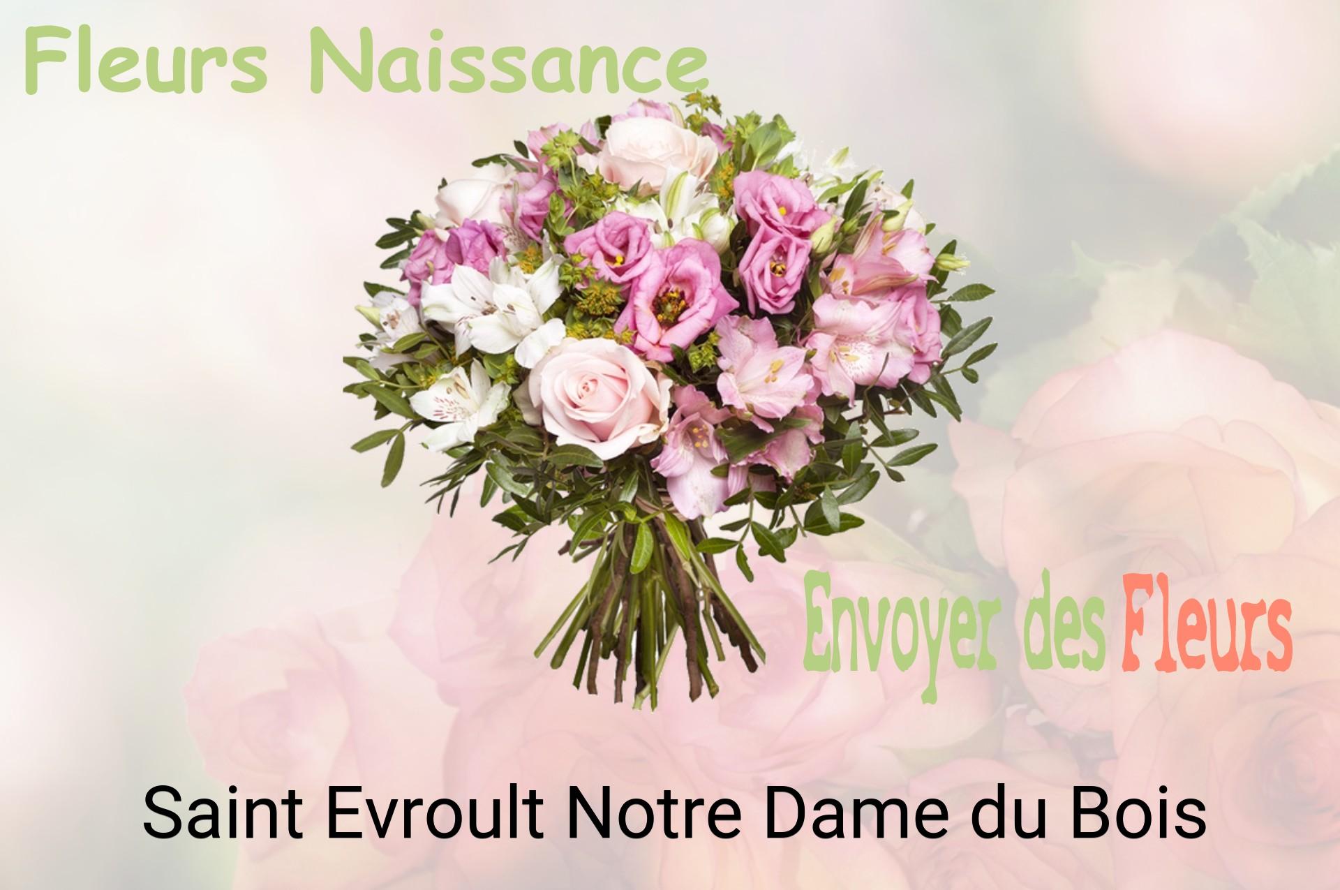 Bouquet de fleurs de naissance livré à Saint-Evroult-Notre-Dame-du-Bois
