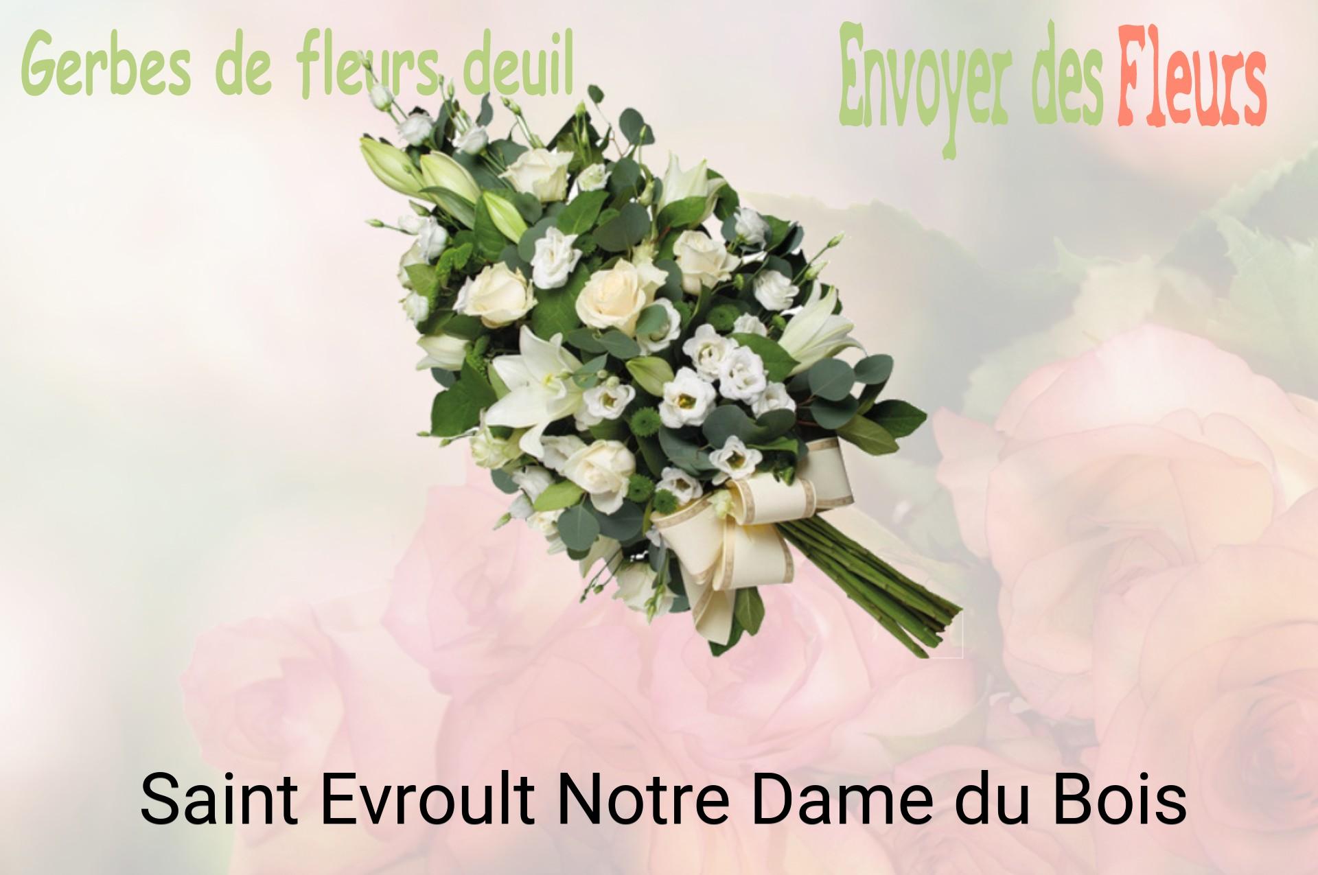 Gerbe de fleurs de deuil livrée à Saint-Evroult-Notre-Dame-du-Bois